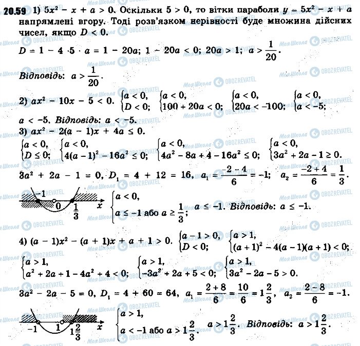 ГДЗ Алгебра 9 клас сторінка 59