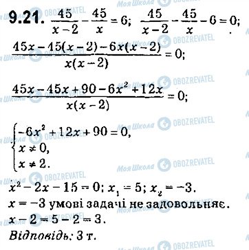 ГДЗ Алгебра 9 клас сторінка 21