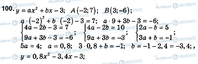 ГДЗ Алгебра 9 клас сторінка 100