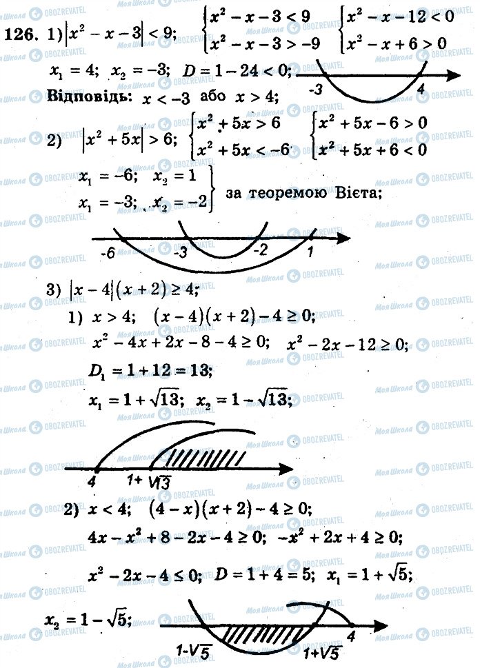 ГДЗ Алгебра 9 класс страница 126