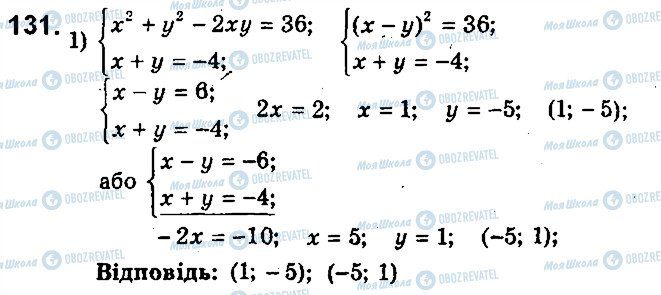 ГДЗ Алгебра 9 класс страница 131