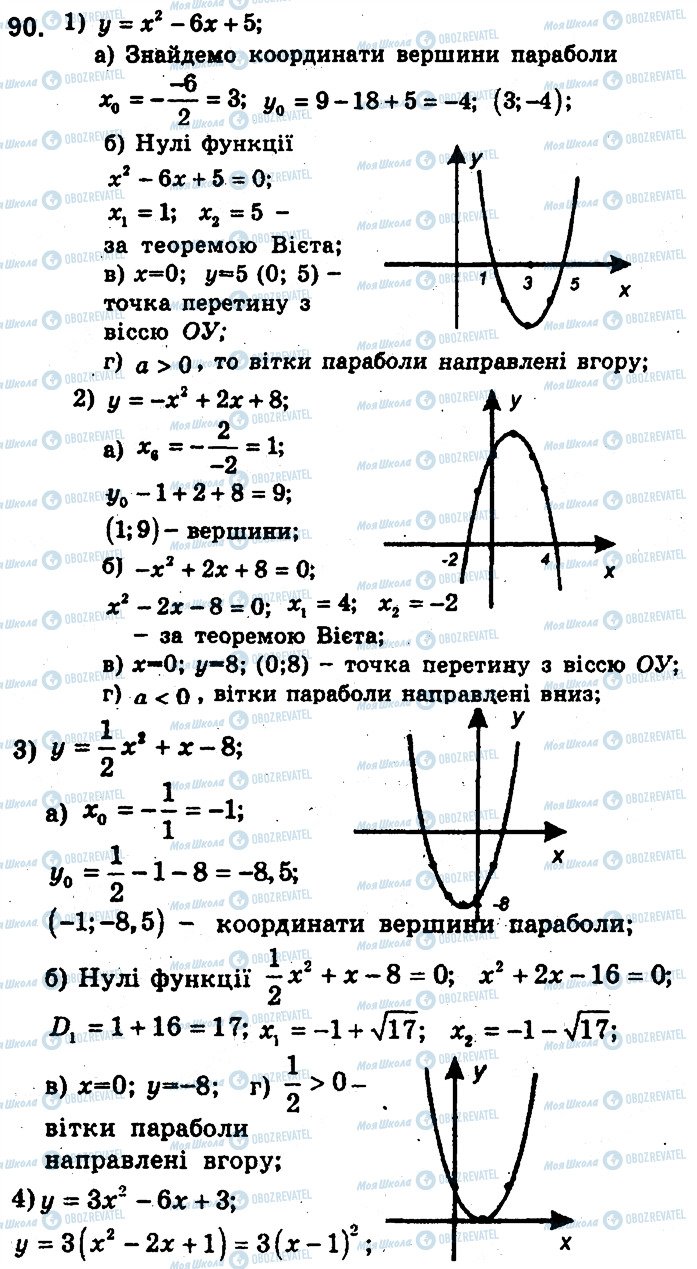 ГДЗ Алгебра 9 класс страница 90