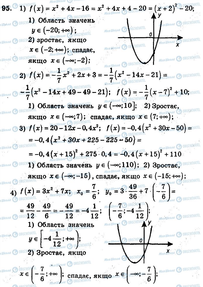 ГДЗ Алгебра 9 класс страница 95