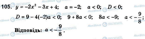 ГДЗ Алгебра 9 клас сторінка 105