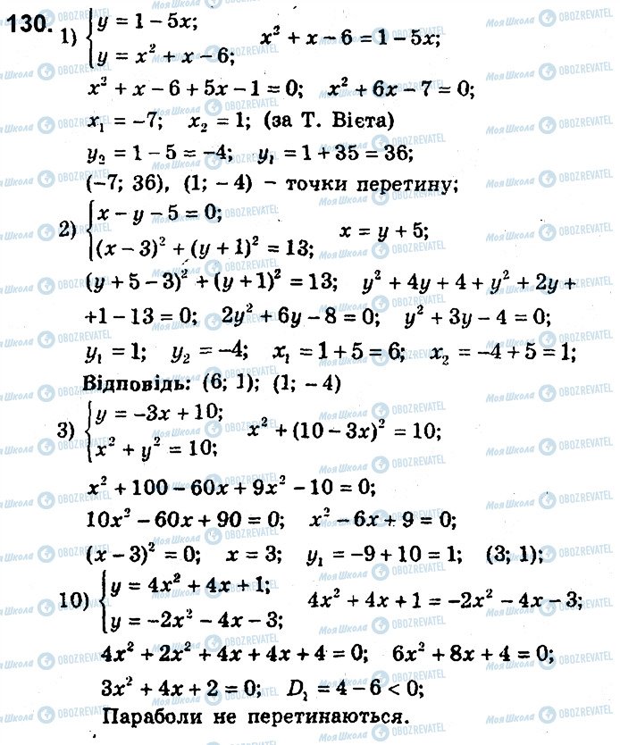 ГДЗ Алгебра 9 класс страница 130