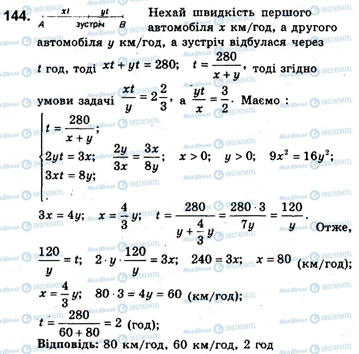 ГДЗ Алгебра 9 клас сторінка 144