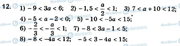 ГДЗ Алгебра 9 клас сторінка 12