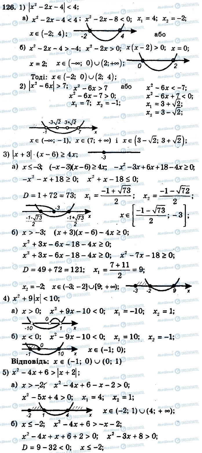ГДЗ Алгебра 9 класс страница 126