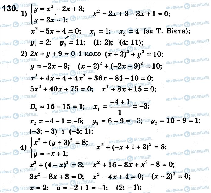 ГДЗ Алгебра 9 клас сторінка 130