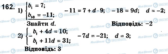 ГДЗ Алгебра 9 клас сторінка 162