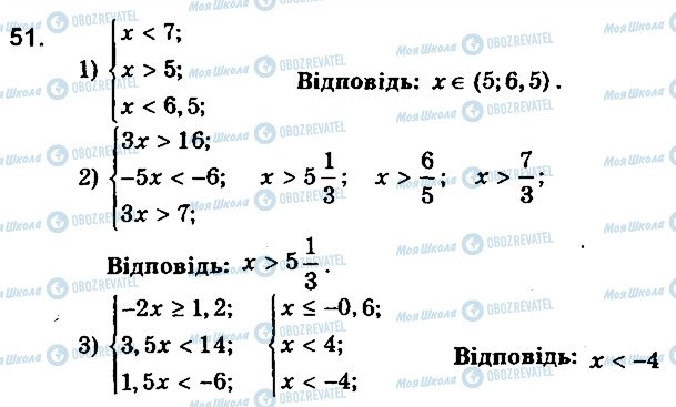 ГДЗ Алгебра 9 клас сторінка 51