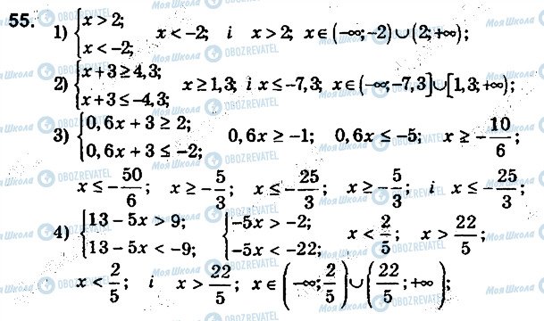 ГДЗ Алгебра 9 класс страница 55