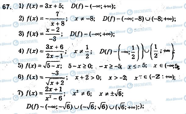 ГДЗ Алгебра 9 класс страница 67