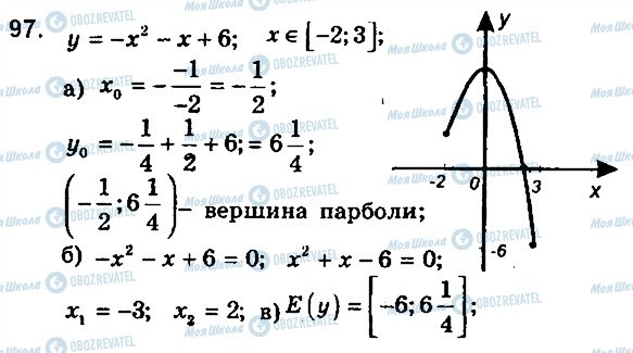 ГДЗ Алгебра 9 класс страница 97