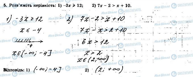 ГДЗ Алгебра 9 клас сторінка 5