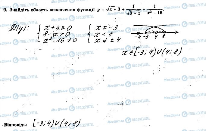 ГДЗ Алгебра 9 класс страница 9