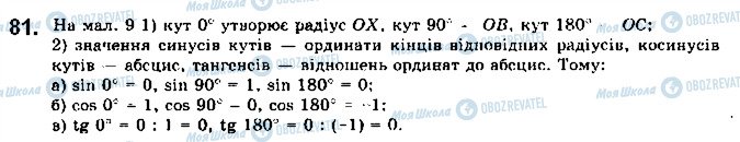 ГДЗ Геометрія 9 клас сторінка 81