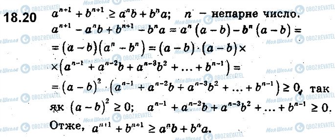 ГДЗ Алгебра 9 клас сторінка 20