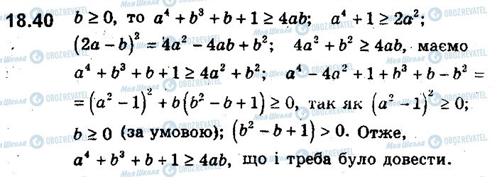 ГДЗ Алгебра 9 клас сторінка 40