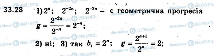 ГДЗ Алгебра 9 клас сторінка 28