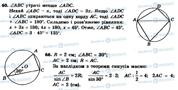 ГДЗ Геометрія 9 клас сторінка 60