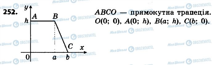 ГДЗ Геометрія 9 клас сторінка 252