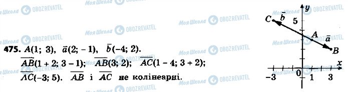 ГДЗ Геометрія 9 клас сторінка 475