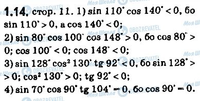 ГДЗ Геометрія 9 клас сторінка 14