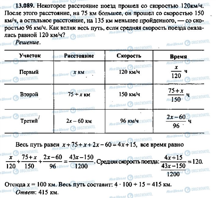 ГДЗ Алгебра 9 класс страница 89