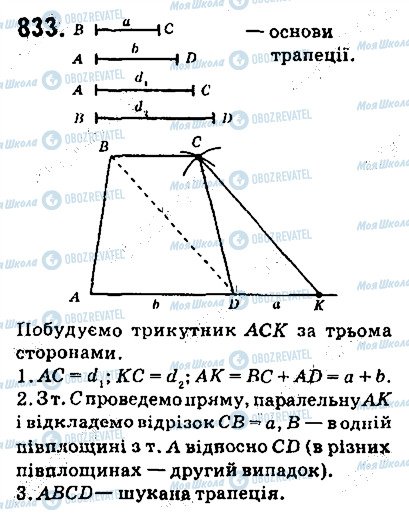 ГДЗ Геометрия 9 класс страница 833