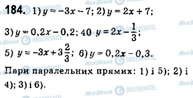 ГДЗ Геометрія 9 клас сторінка 184