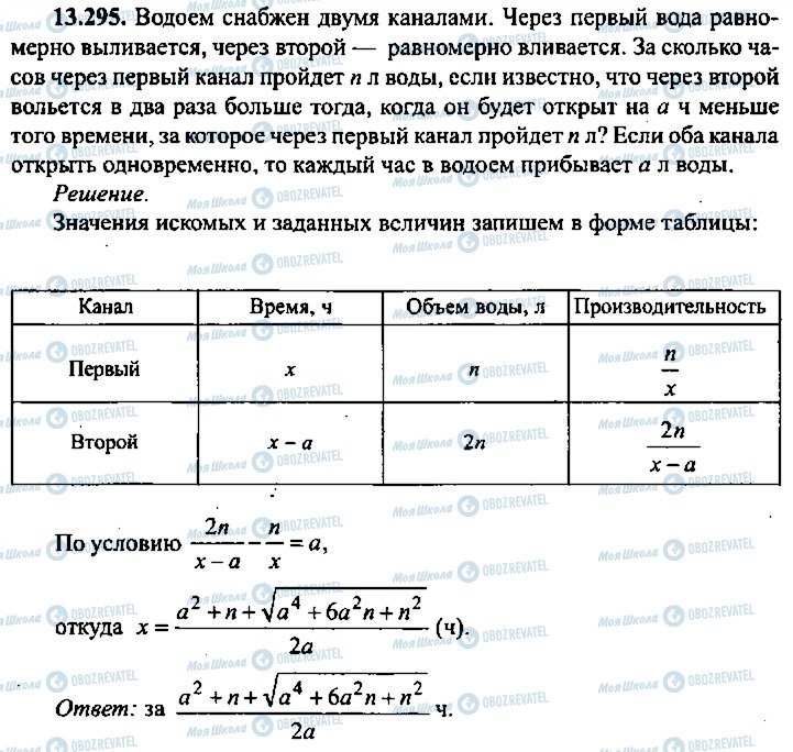 ГДЗ Алгебра 9 класс страница 295