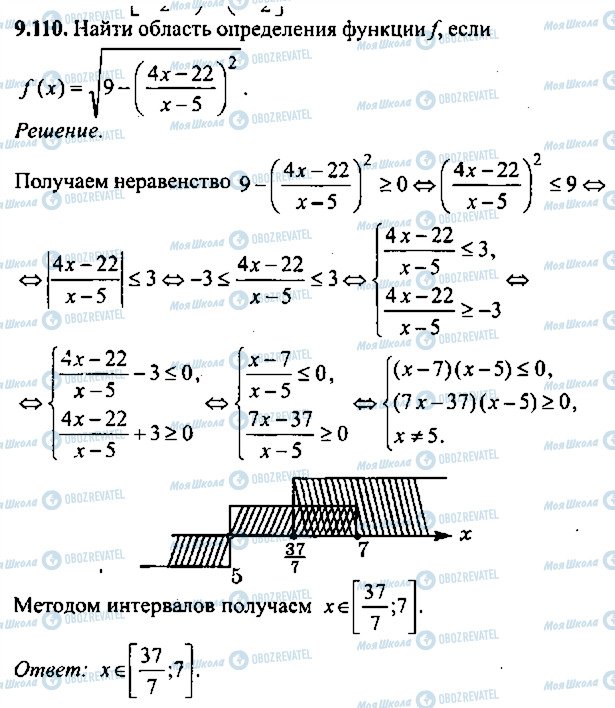 ГДЗ Алгебра 9 класс страница 110