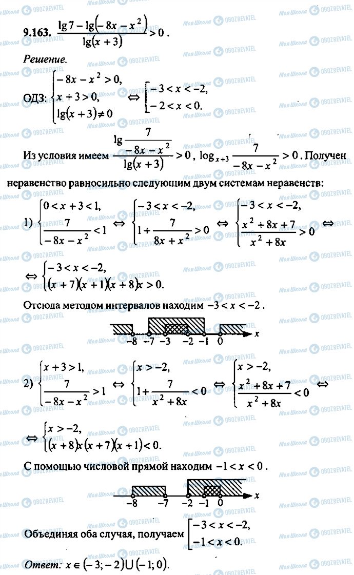 ГДЗ Алгебра 9 класс страница 163