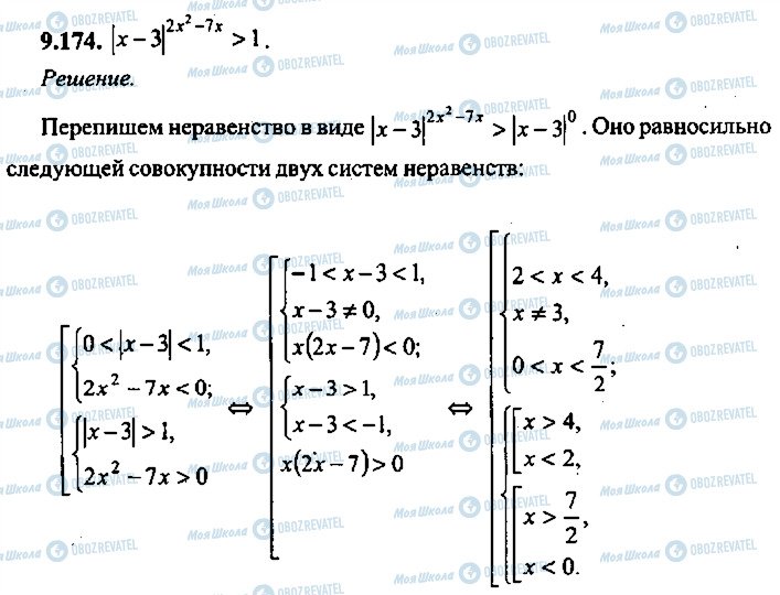 ГДЗ Алгебра 9 клас сторінка 174