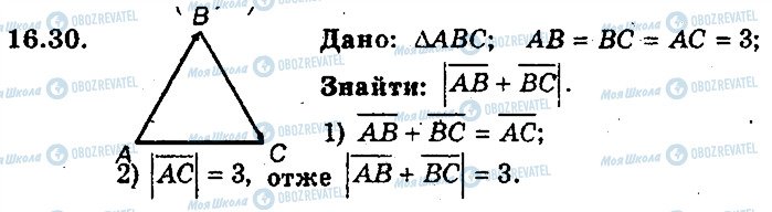 ГДЗ Геометрія 9 клас сторінка 30