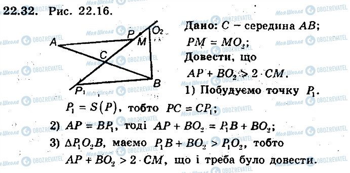ГДЗ Геометрія 9 клас сторінка 32