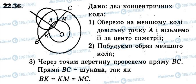 ГДЗ Геометрія 9 клас сторінка 36