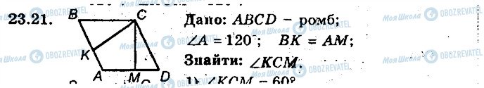 ГДЗ Геометрія 9 клас сторінка 21