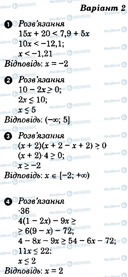 ГДЗ Алгебра 9 класс страница В2