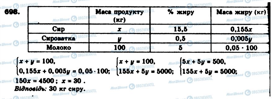 ГДЗ Алгебра 9 класс страница 698