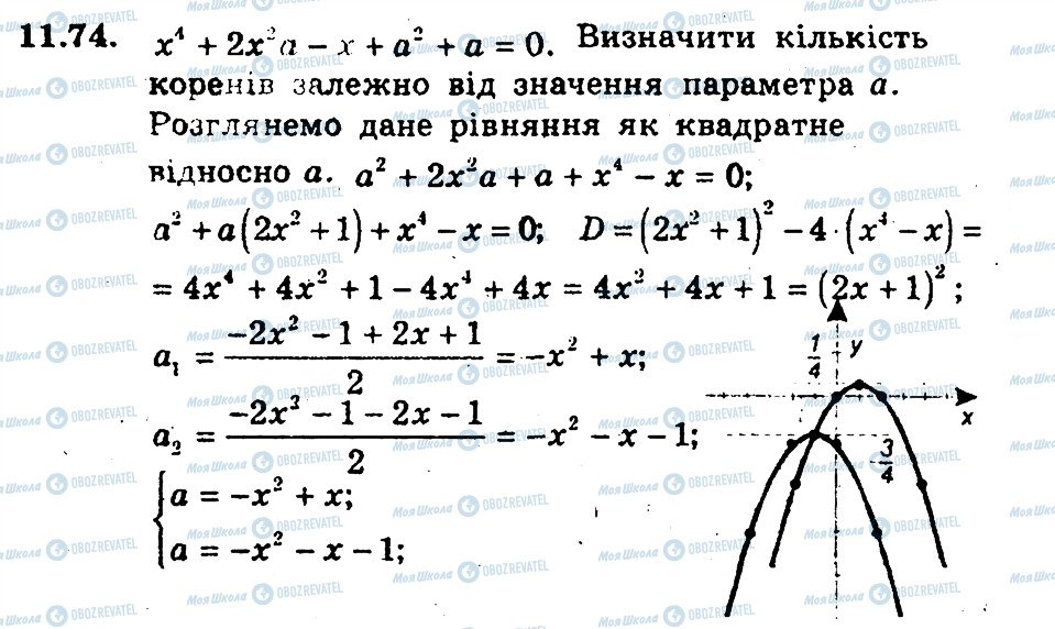 ГДЗ Алгебра 9 клас сторінка 74