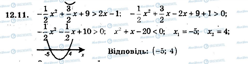 ГДЗ Алгебра 9 клас сторінка 11