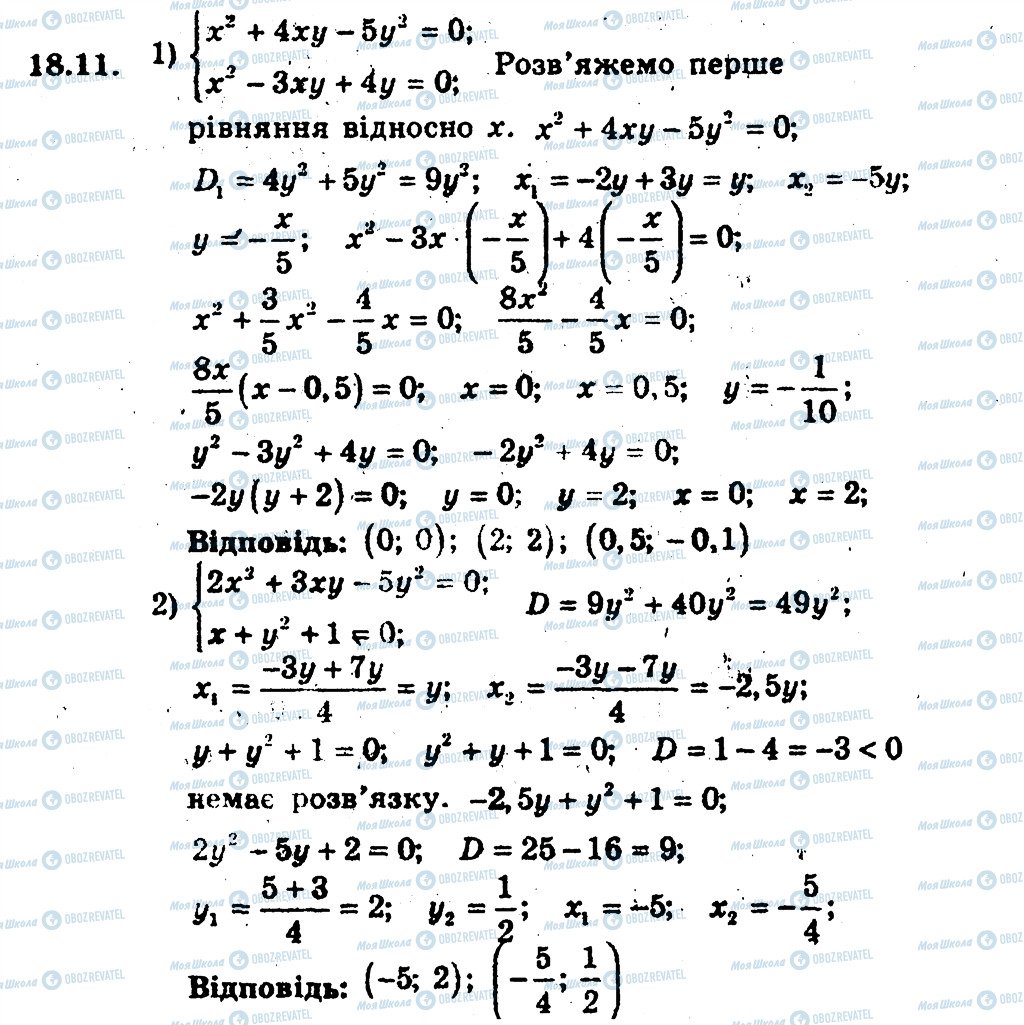 ГДЗ Алгебра 9 клас сторінка 11