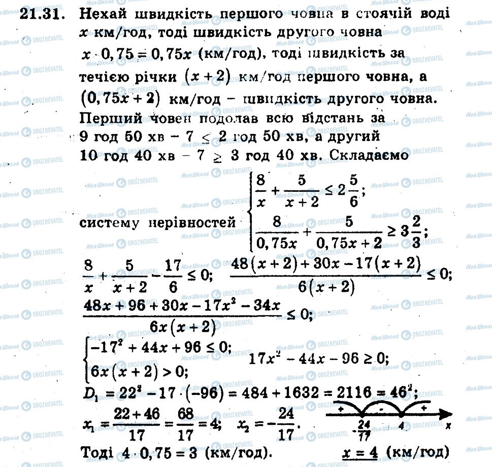 ГДЗ Алгебра 9 клас сторінка 31