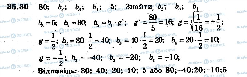 ГДЗ Алгебра 9 клас сторінка 30