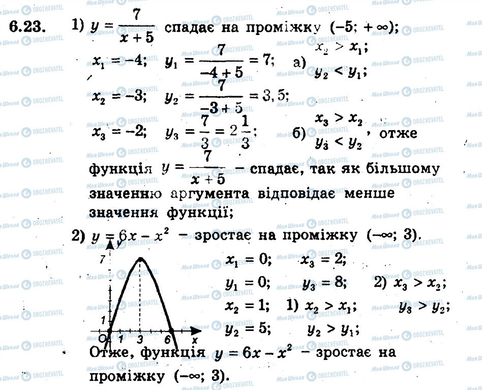 ГДЗ Алгебра 9 класс страница 23