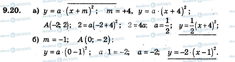ГДЗ Алгебра 9 клас сторінка 20