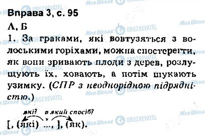 ГДЗ Українська мова 9 клас сторінка сторінка95