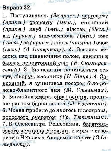 ГДЗ Укр мова 9 класс страница 32